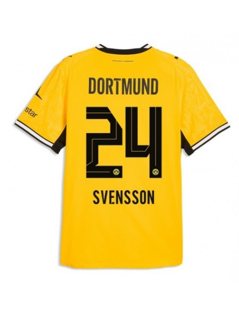 Moški Nogometna dresi replika Borussia Dortmund Daniel Svensson #24 Domači 2026-27 Kratek rokav Moški Nogometna dresi replika Borussia Dortmund Daniel Svensson #24 Domači 2026-27 Kratek rokav